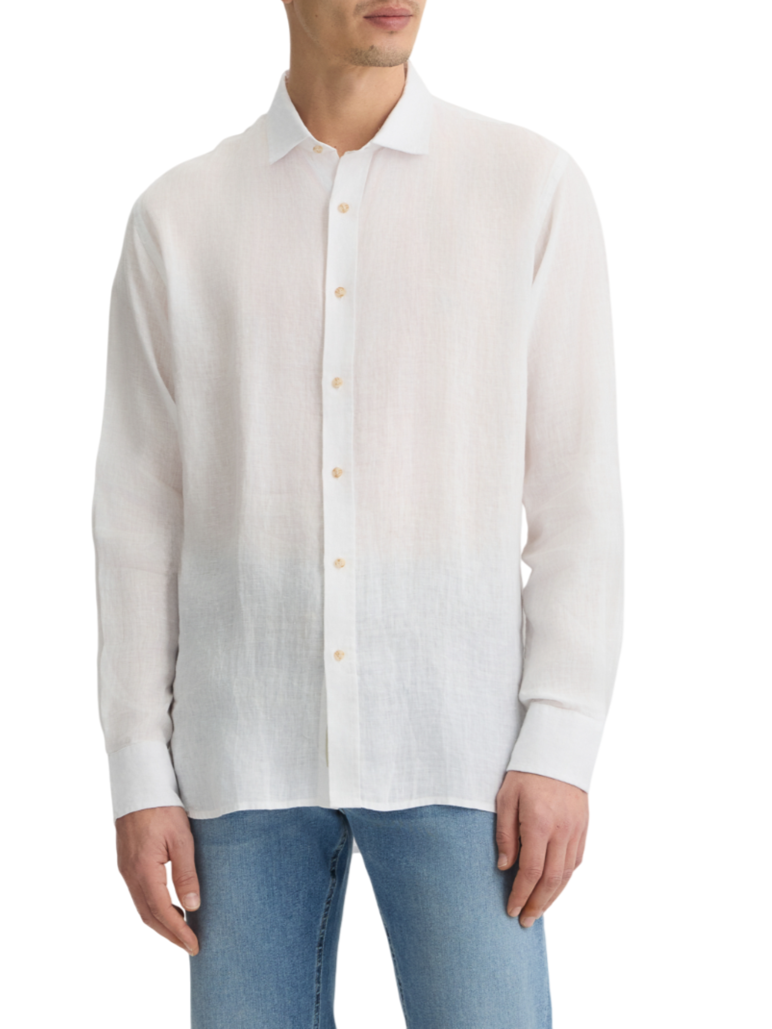 Liu Jo camicia maniche lunghe in lino bianco QA5097T4359 11001 LIU JO