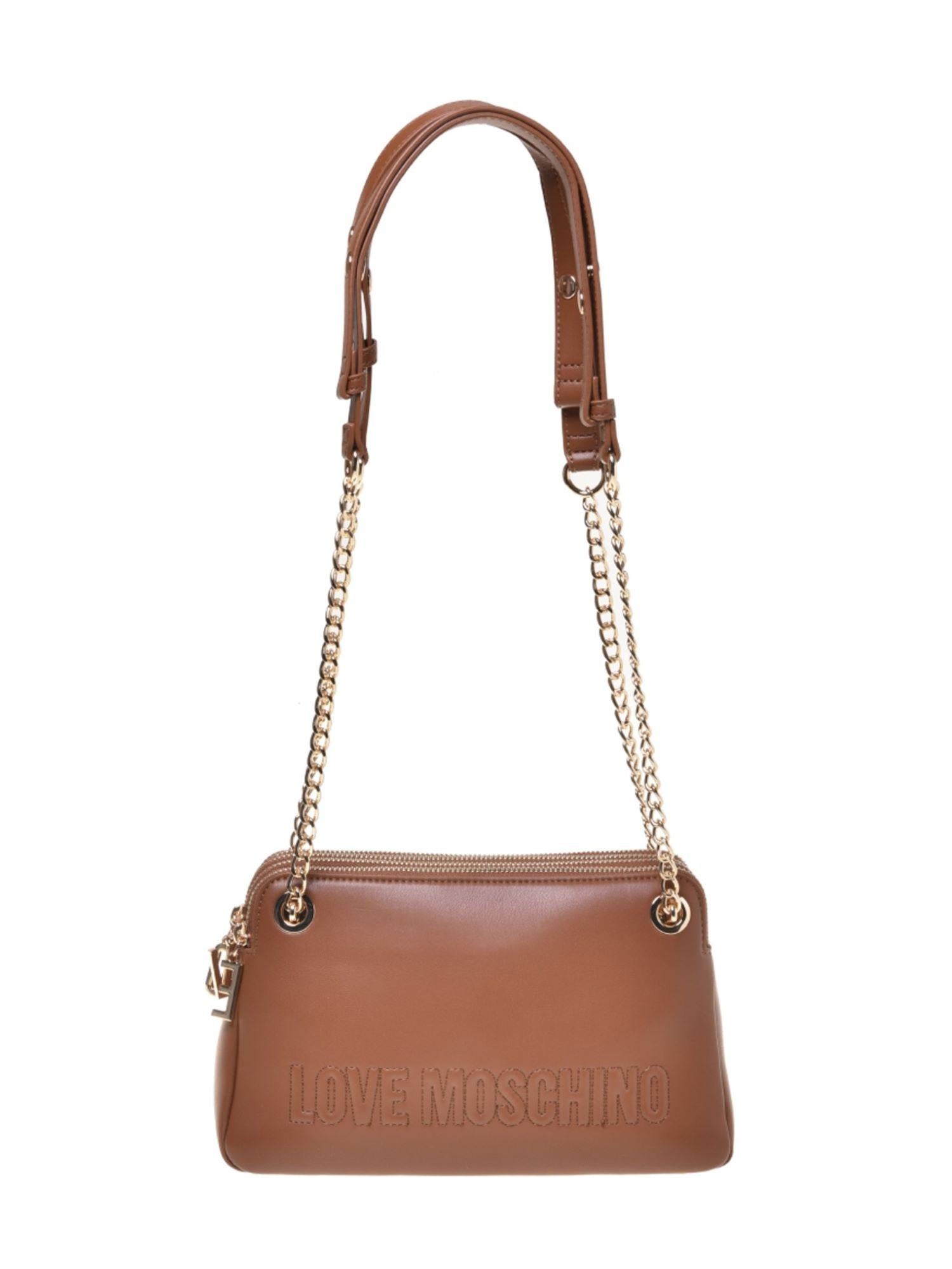 Love Moschino borsa a tracolla in ecopelle color cuoio JC4346PP0N-KA0 200 MOSCHINO LOVE