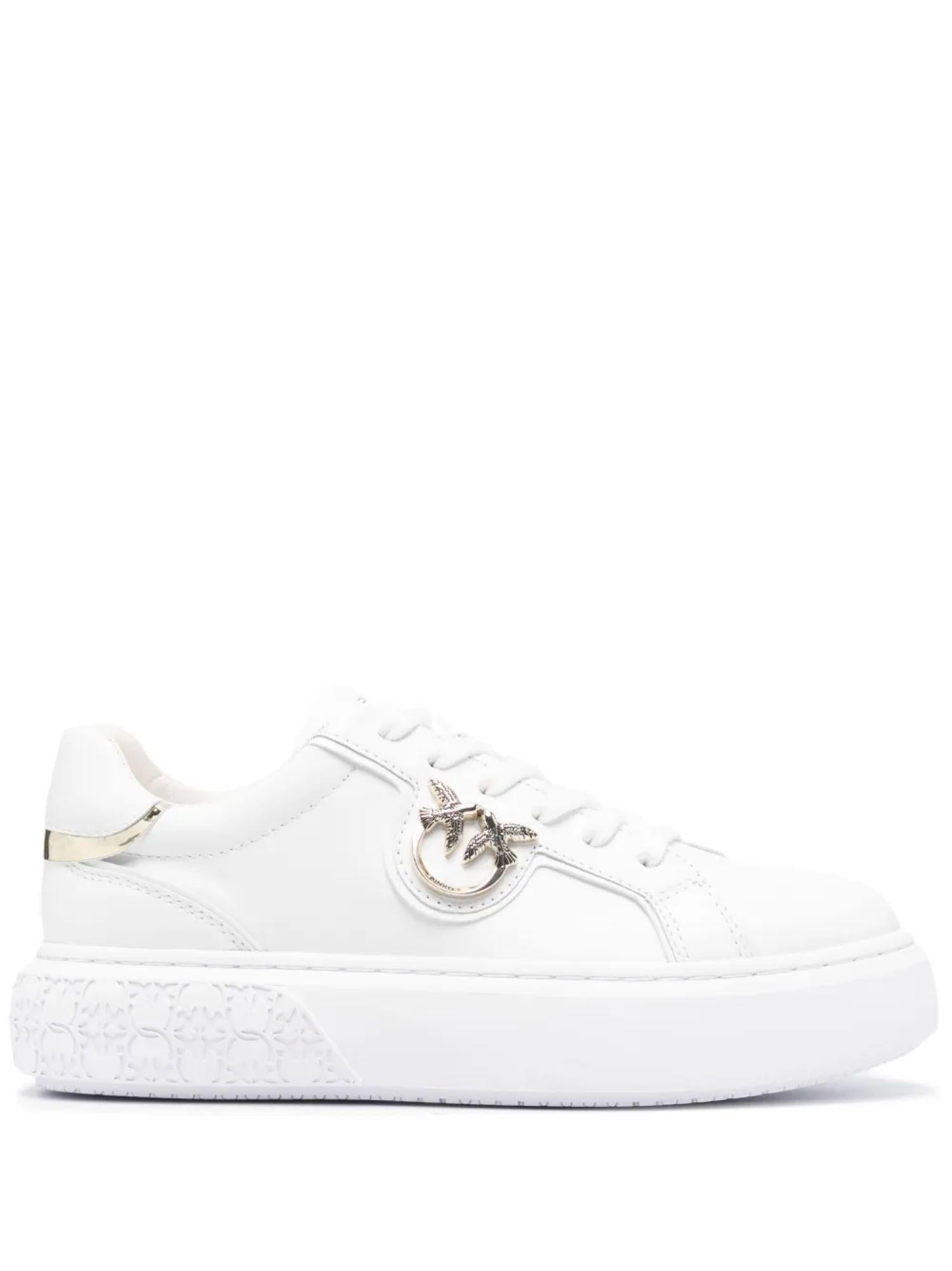Pinko sneakers Yoko in pelle bianco SS0003P014 ZIA PINKO