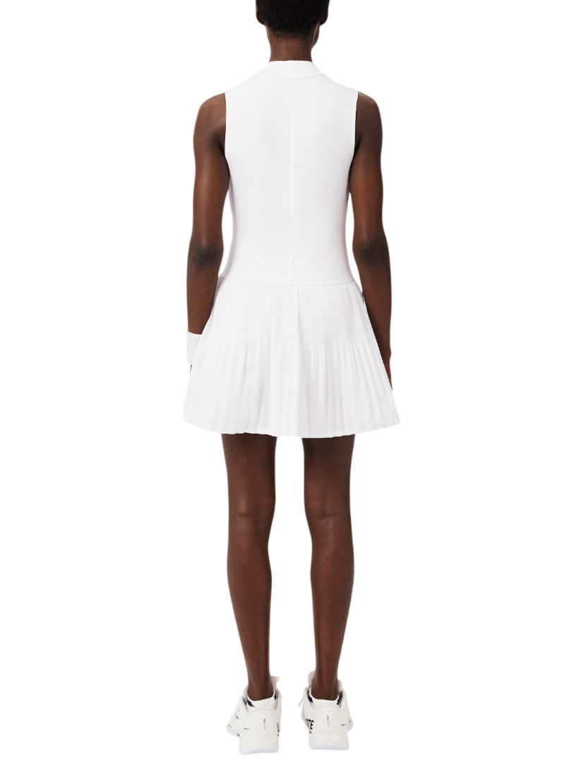 Lacoste abito corto donna con shorts bianco EF0151 001 LACOSTE