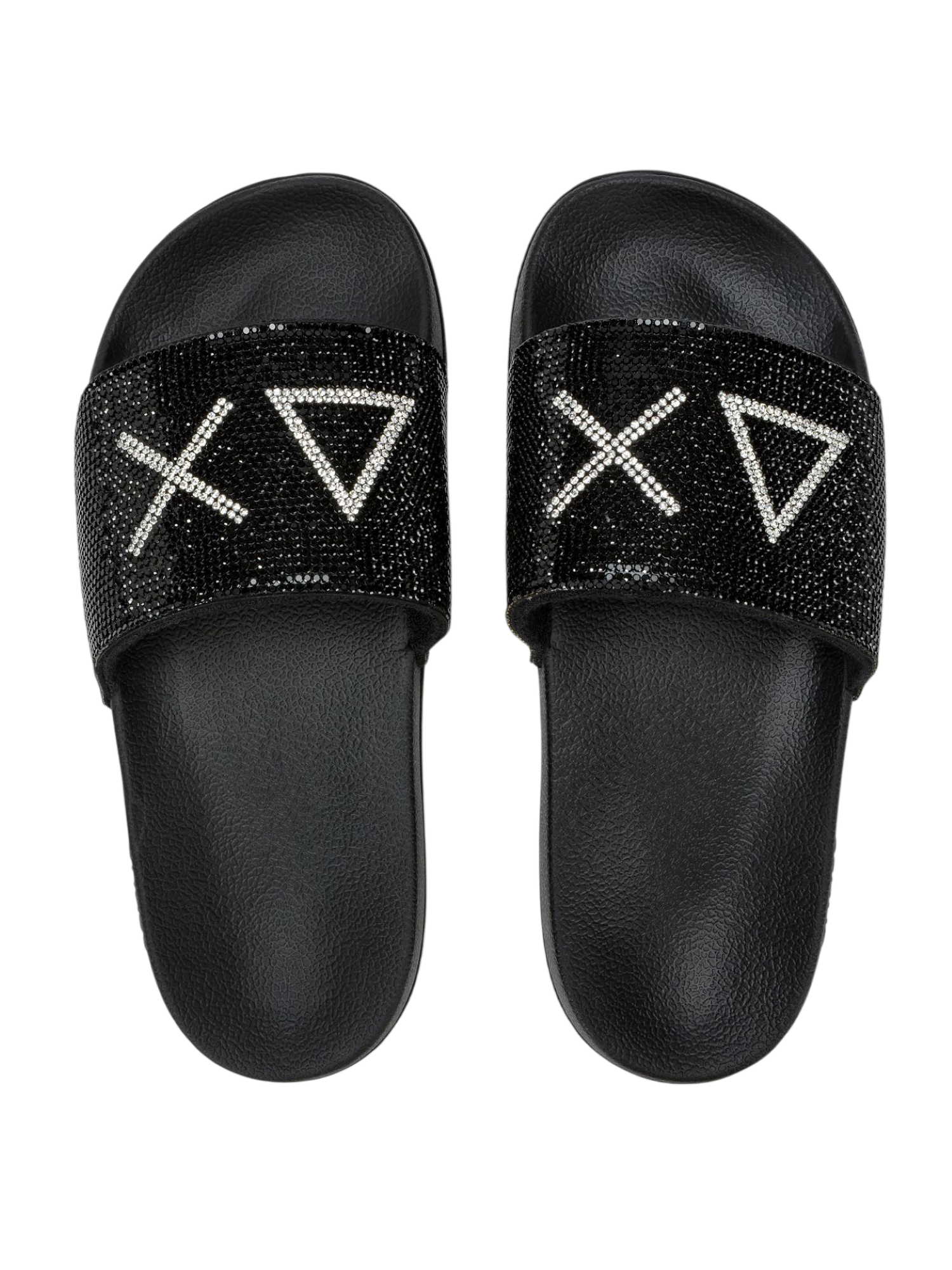 Sun68 ciabatte donna con logo e strass nero X36211 NERO SUN68