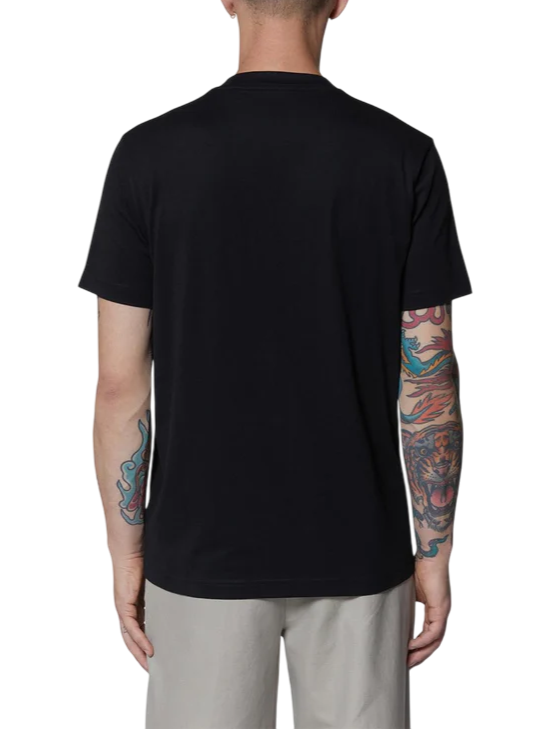 John Richmond T-shirt manica corta con logo ricamato Husillo nero UMP25020TS BLACK John RICHMOND