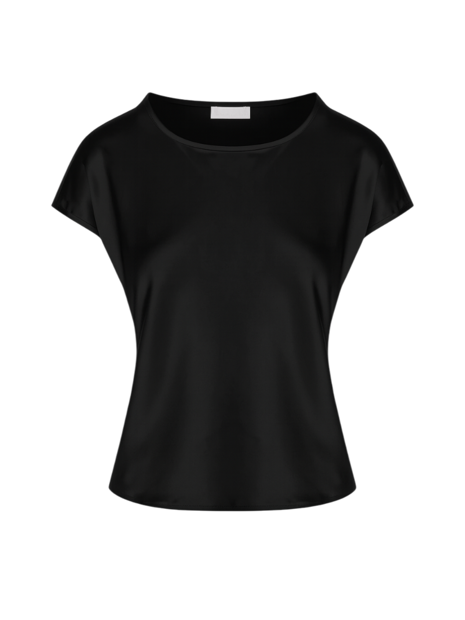 Sandro Ferrone blusa manica corta in raso nero S22YBFLEA NERO Sandro FERRONE