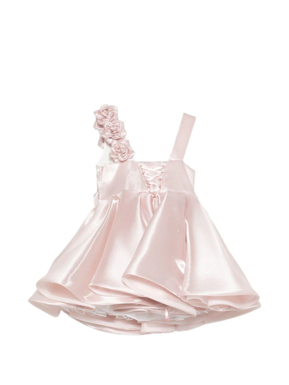 Colori Chiari abito bambina cerimonia con applicazioni floreali rosa FL108222-4870 83 COLORICHIARI