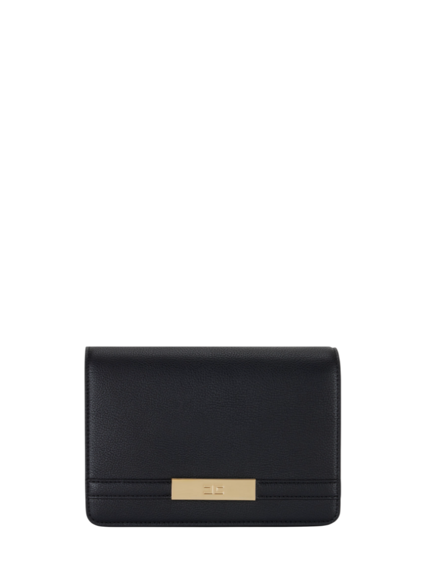 Elisabetta Franchi borsa a tracolla in ecopelle martellata nero BS39A56E2 110 ELISABETTA FRANCHI