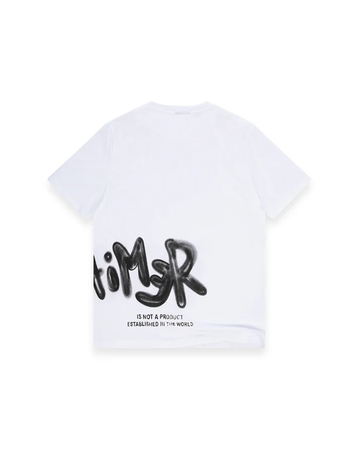 Disclaimer T-shirt uomo con logo laterale bianco 55475 BIANCO DISCLAIMER