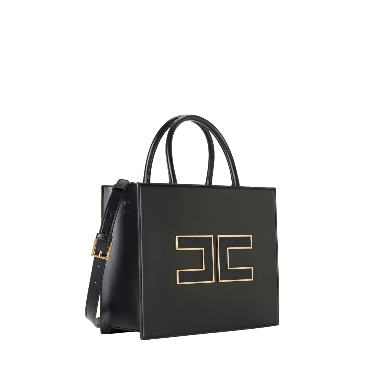 Elisabetta Franchi borsa tote in ecopelle nero BS32A56E3 110 ELISABETTA FRANCHI