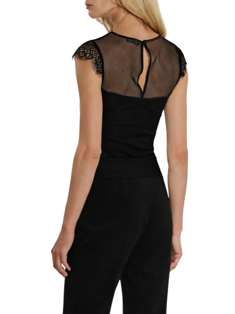 Relish body Basis con pizzo nero BASIS 1199 RELISH