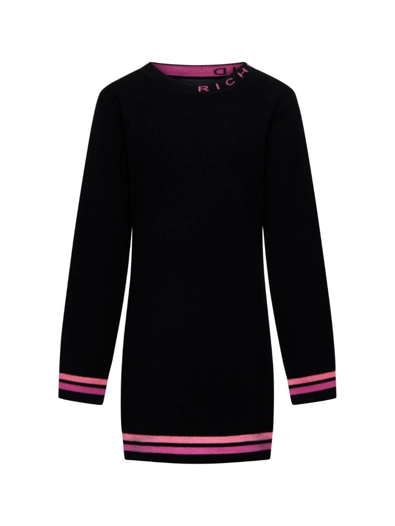 John Richmond abito bambina in maglia nero RGA25203VE BLACK John RICHMOND