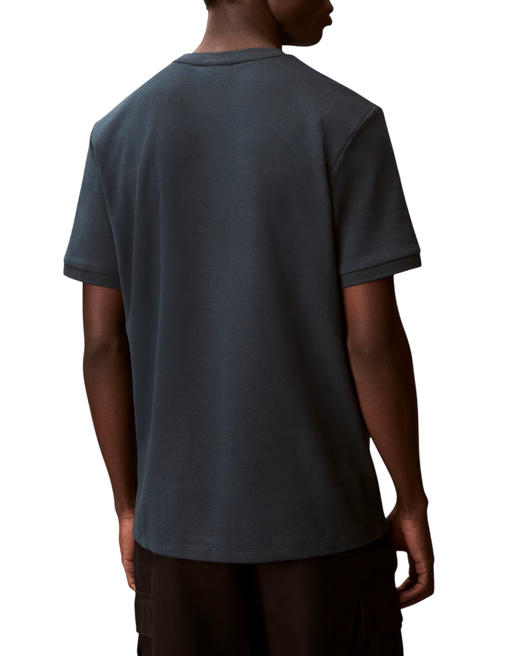 Calvin Klein T-shirt manica corta uomo con logo verde petrolio LV04LF207G PZM Calvin Klein