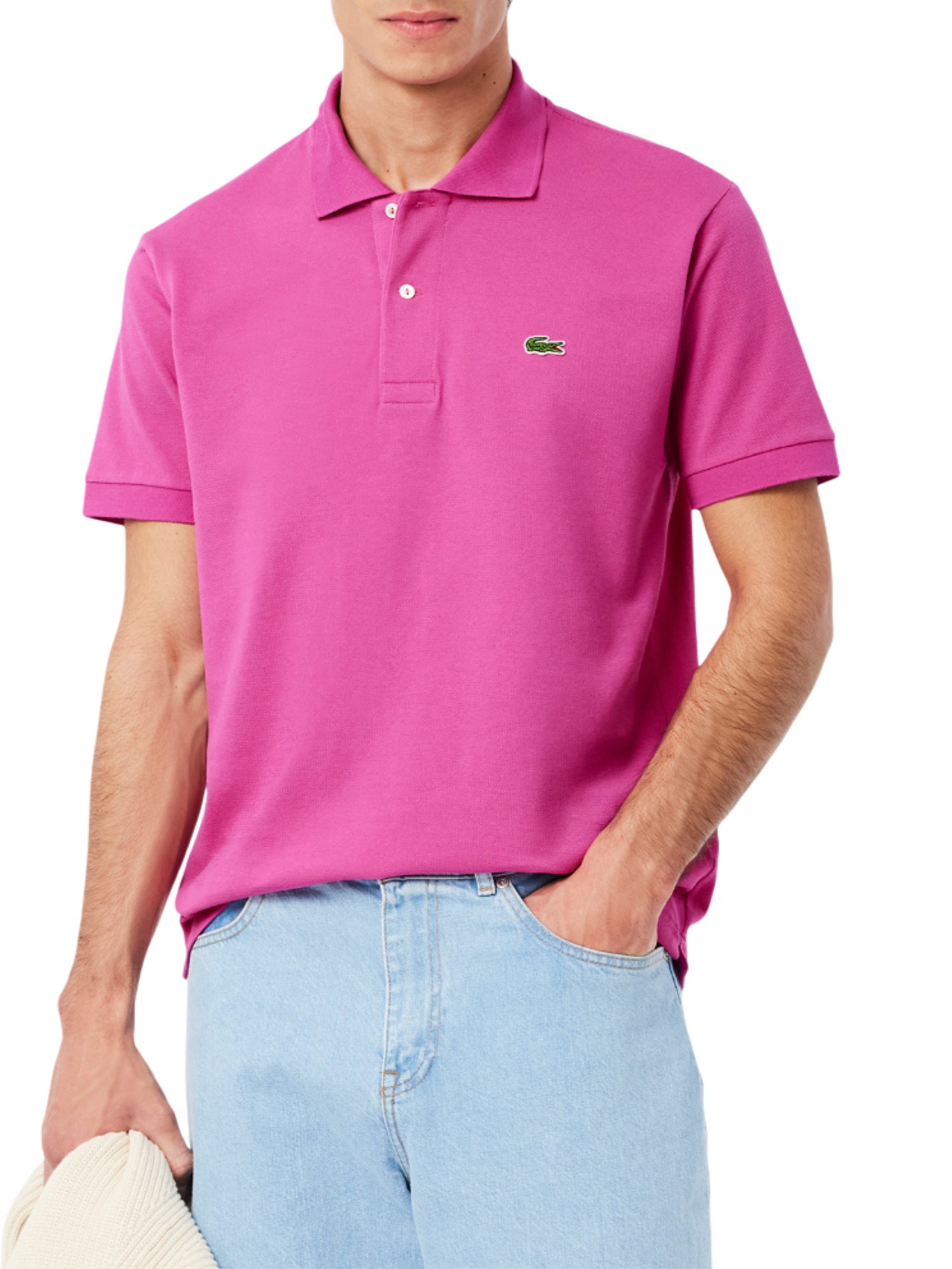 Lacoste polo manica corta 12.12 in piquè fucsia 1212 I1L LACOSTE
