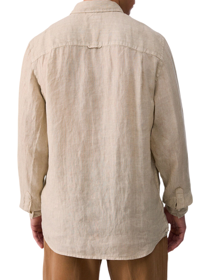 Liu Jo camicia uomo manica lunga in lino beige QA6204T4359 51307 LIU JO