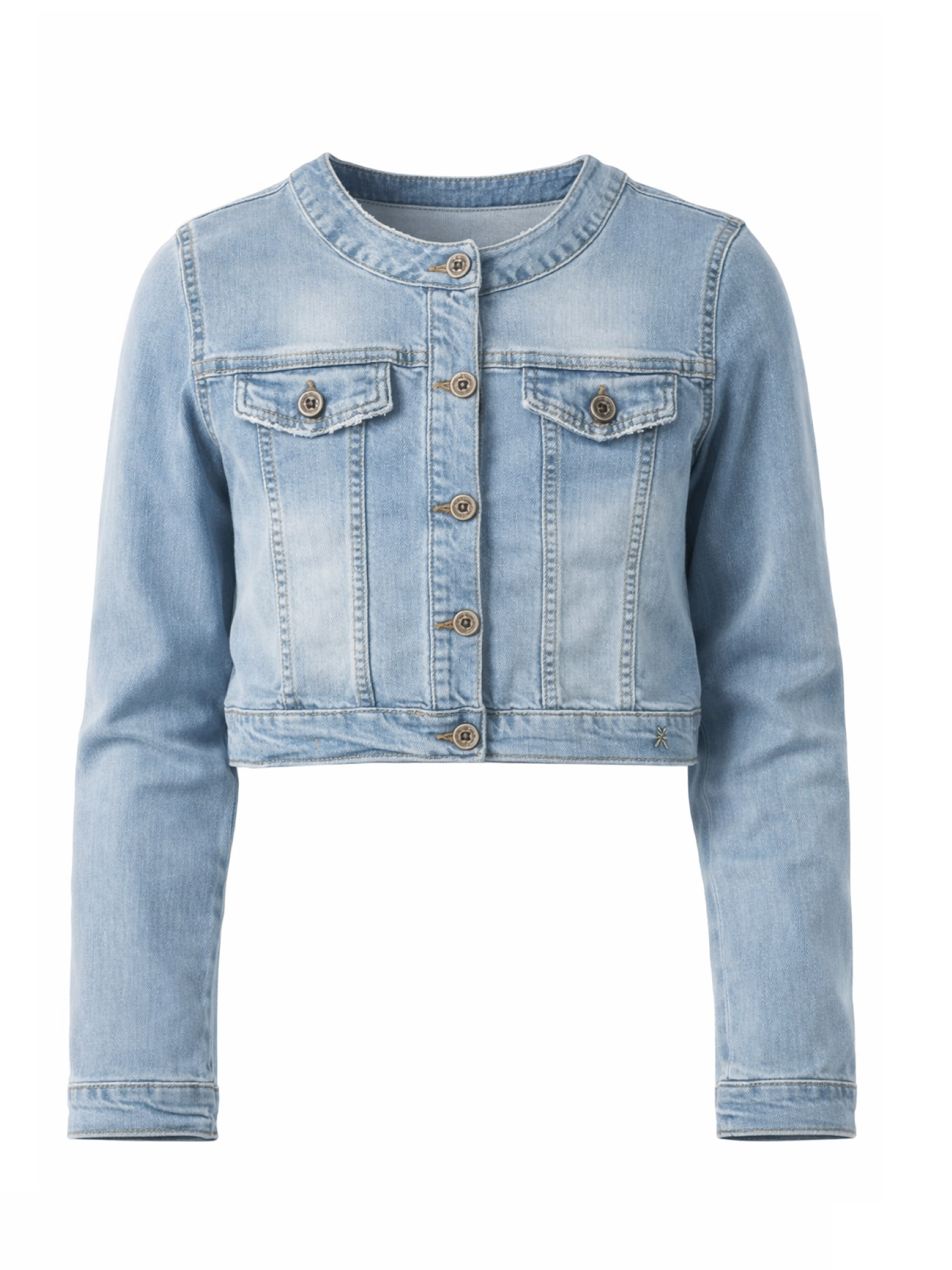 Patrizia Pepe giubbino crop bambina in denim lavaggio medio 7O0038-D151 CB17 PATRIZIA PEPE