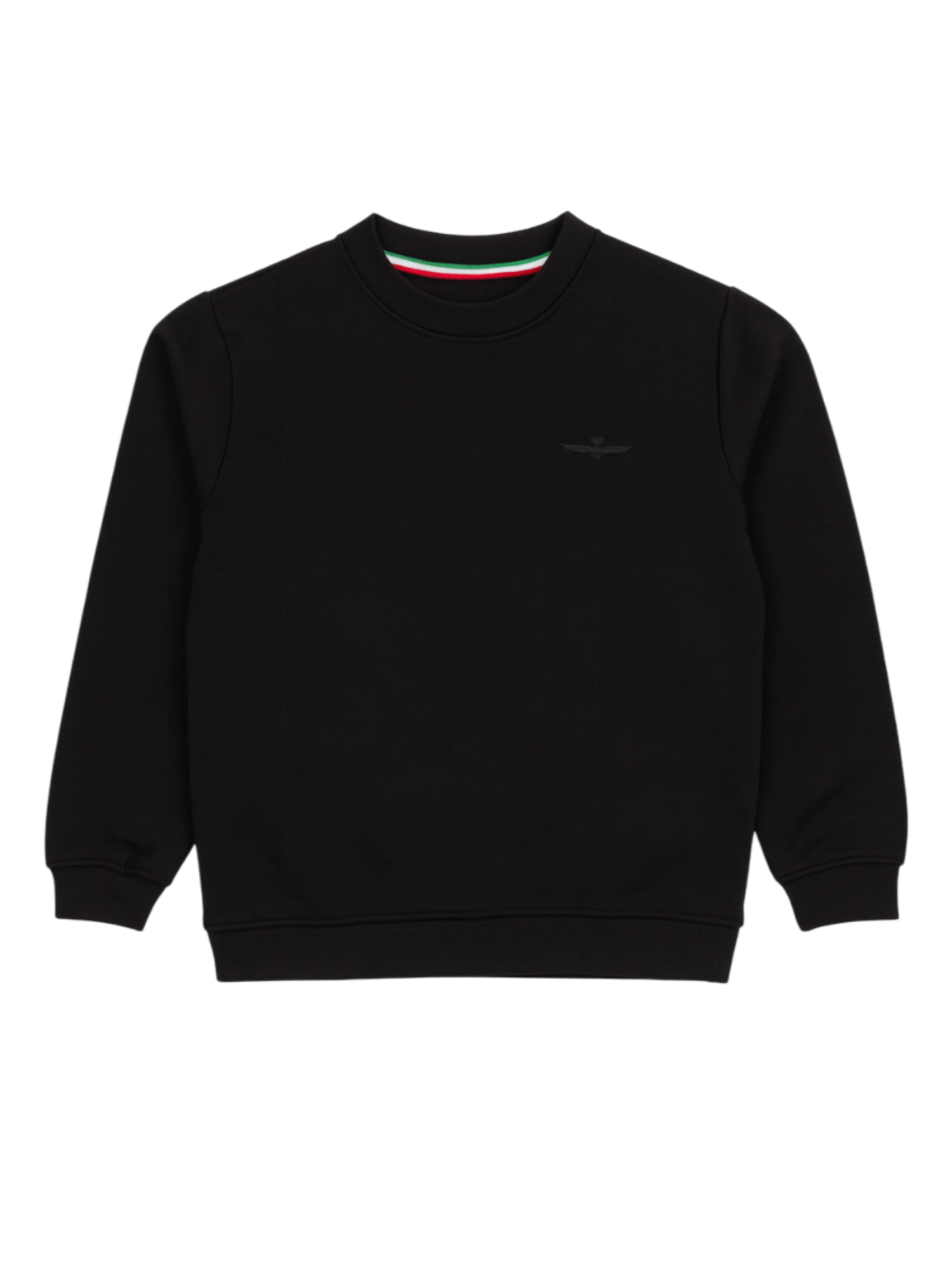 Aeronautica Militare felpa bambino in cotone nero 252FE0065A N01 AERONAUTICA MILITARE