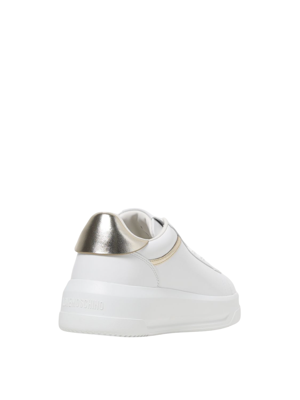 Love Moschino sneakers in pelle Eclipse con logo bianco oro JA15525G0M-IA2 10A MOSCHINO LOVE