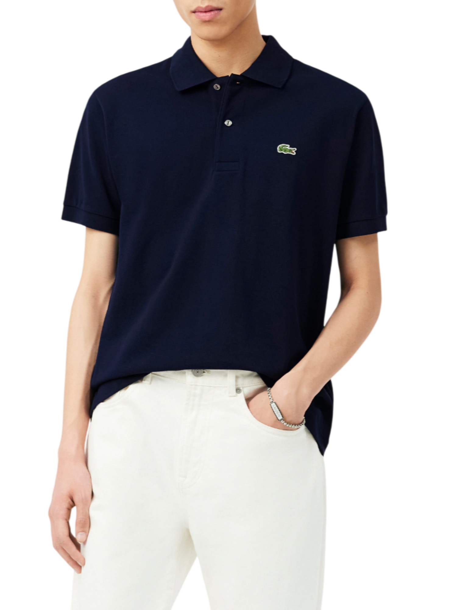 Lacoste polo manica corta 12.12 in piquè blu 1212 166 LACOSTE