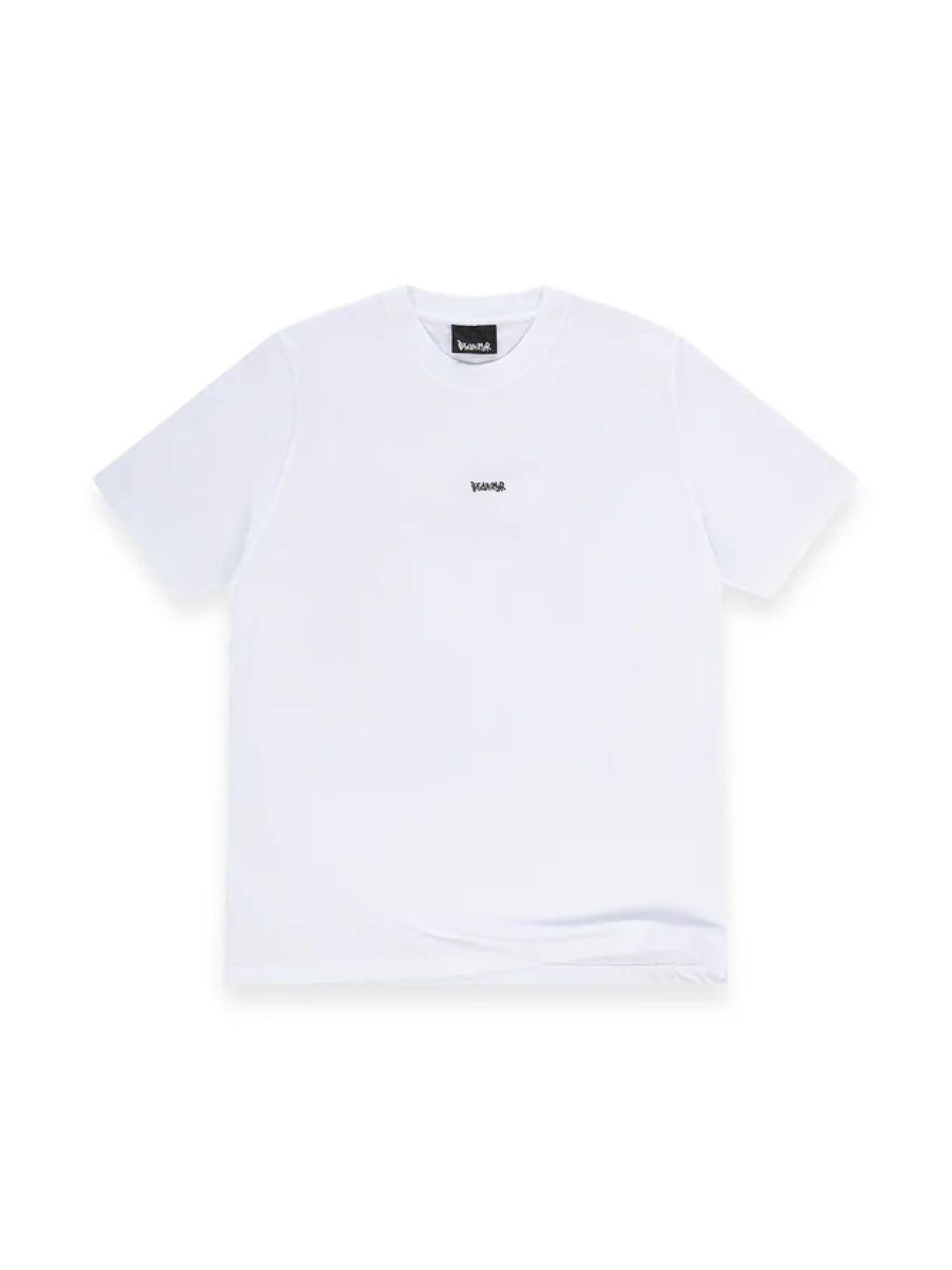 Disclaimer T-shirt uomo manica corta stampa logo grigio chiaro 55450 GHIACCIO DISCLAIMER