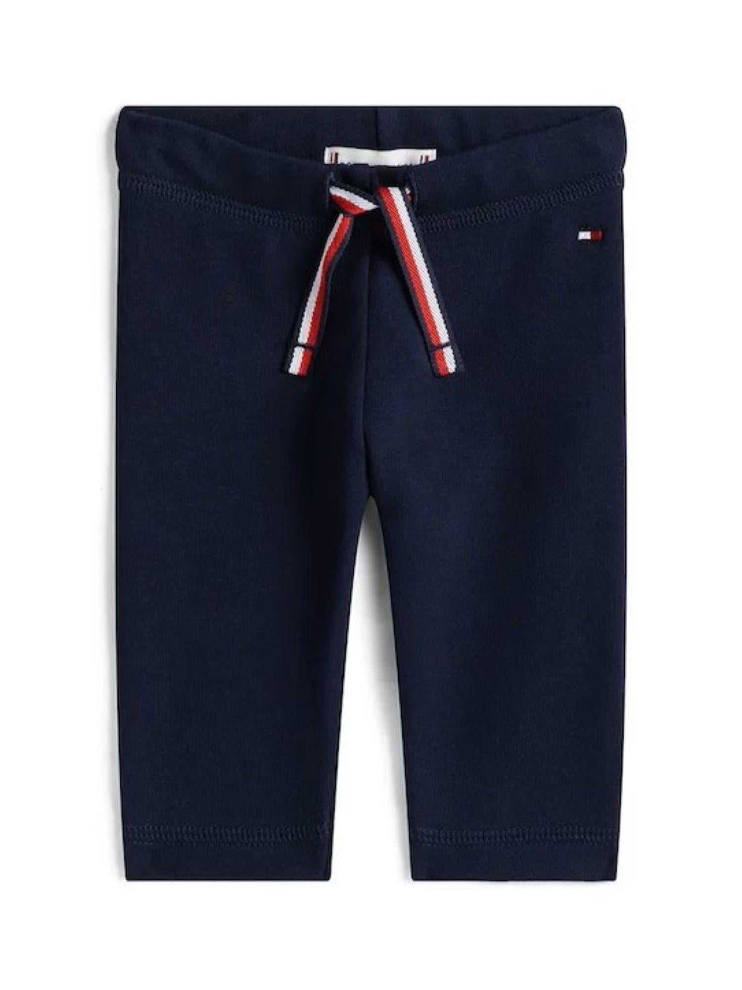 Tommy Hilfiger pantaloni neonato in cotone millerighe blu KN0KN02053 C1G Tommy Hilfiger