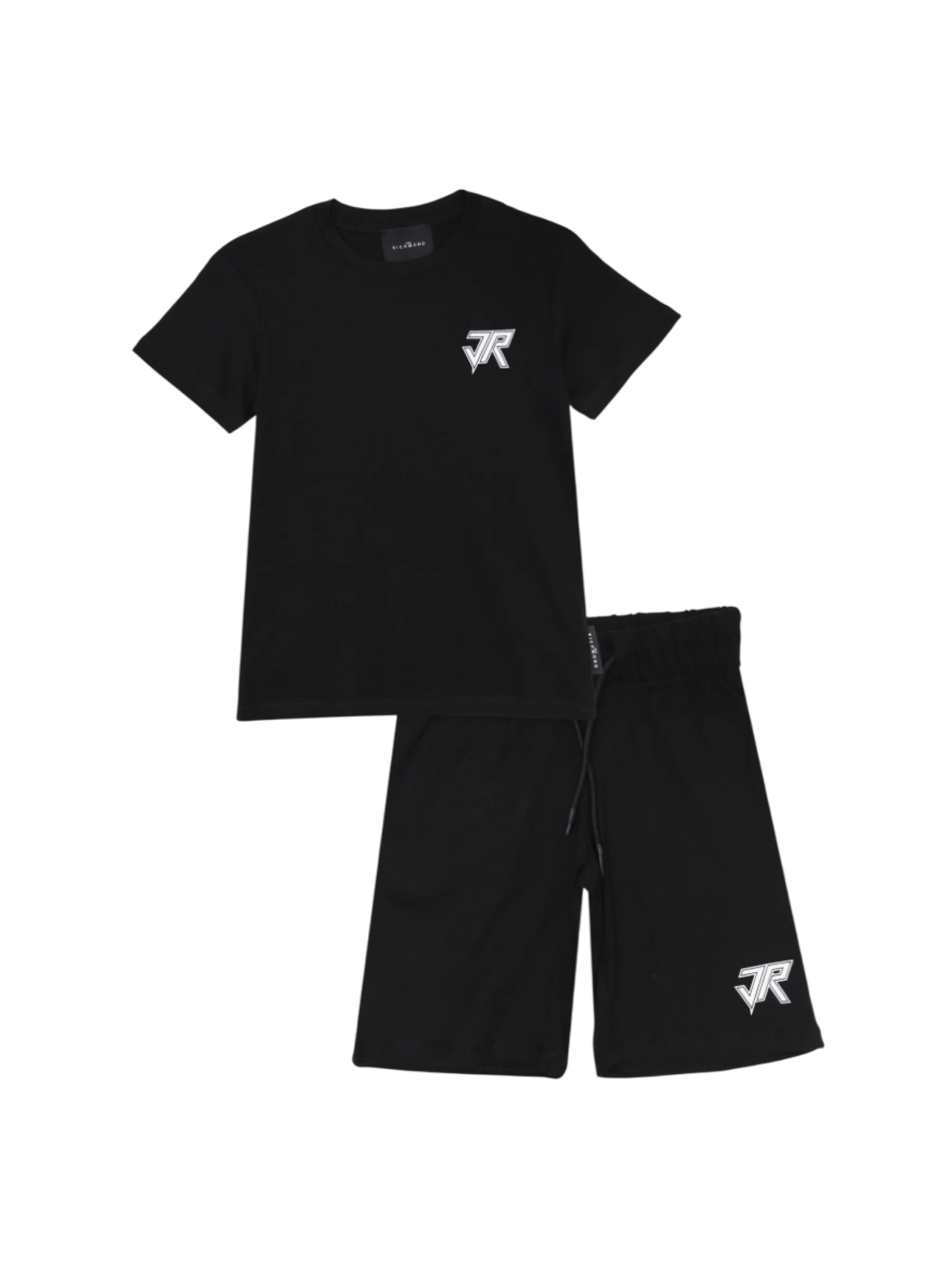 John Richmond completo in jersey T-shirt e bermuda nero RBP25134CJ BLACK John RICHMOND