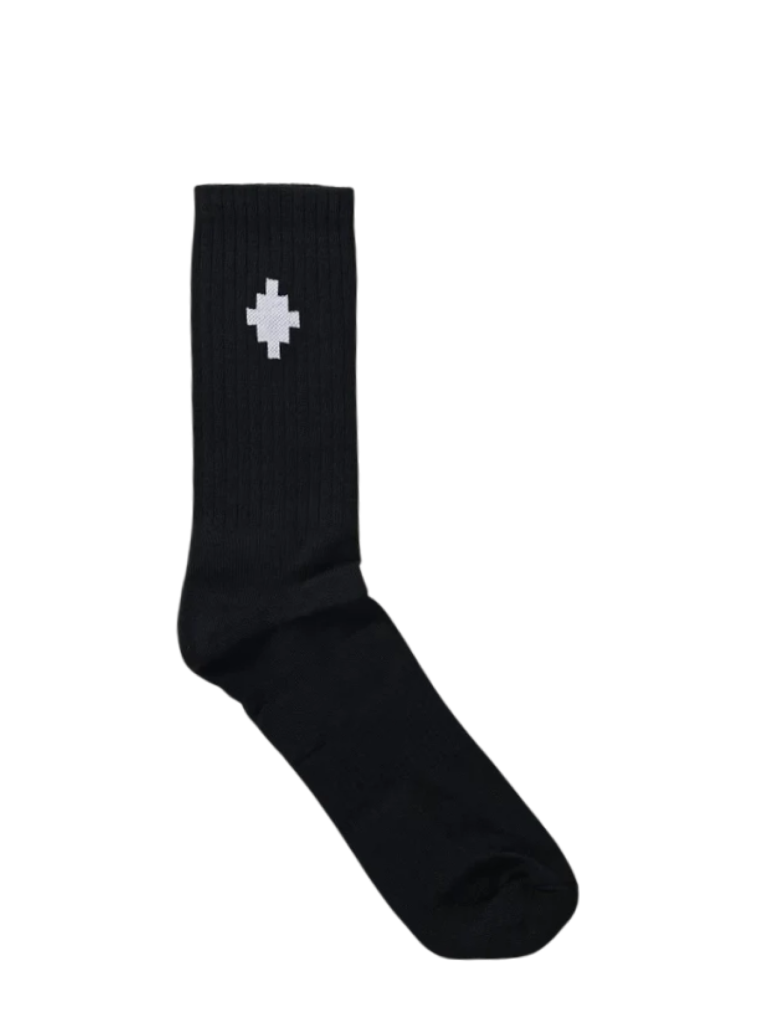County of Milan calzini uomo con logo nero COMAF250210 NERO-BIANCO COUNTY OF MILAN