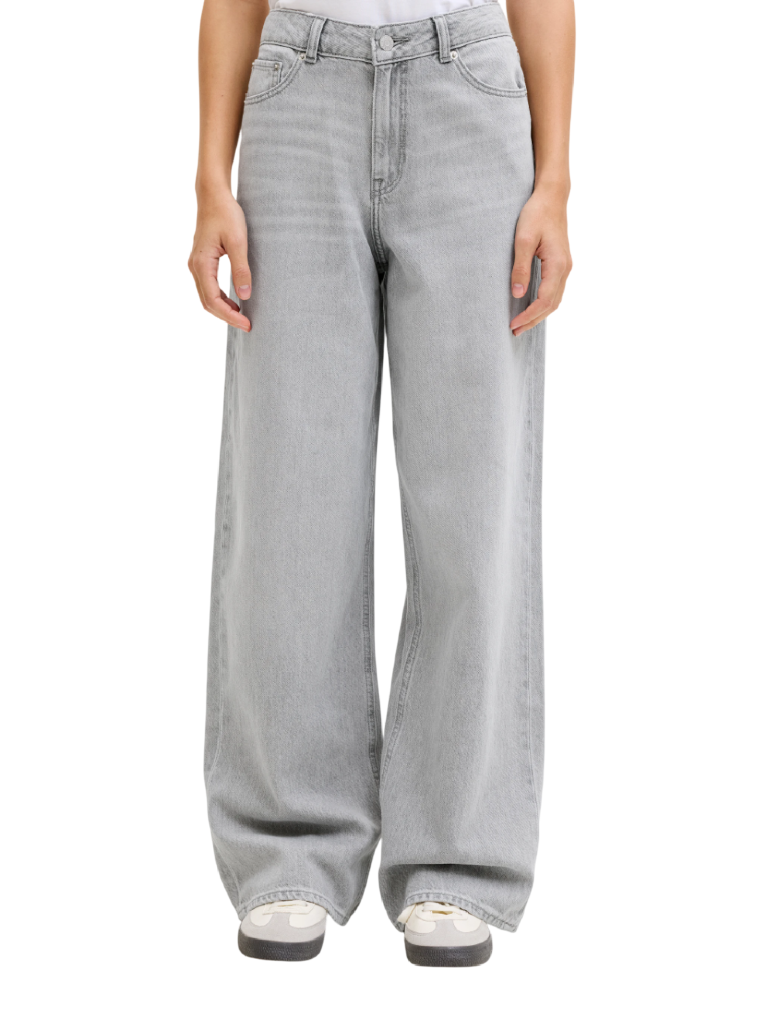 Jjxx jeans wide leg Tokyo lavaggio grigio 12289141 R315 JJXX