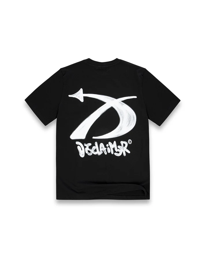 Disclaimer T-shirt uomo manica corta stampa logo nero 55450 NERO DISCLAIMER