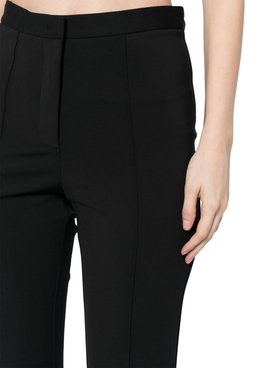 Simona Corsellini pantaloni flare in tessuto tecnico nero A24CPPA03401 0000 SIMONA CORSELLINI