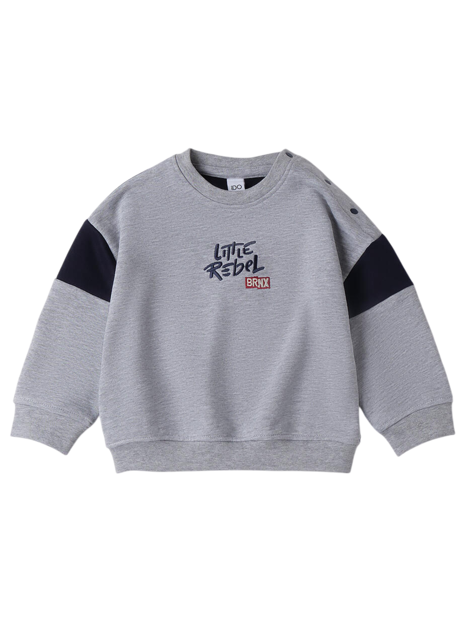 iDo felpa bambino con stampa grigio 4F233 8992 iDO