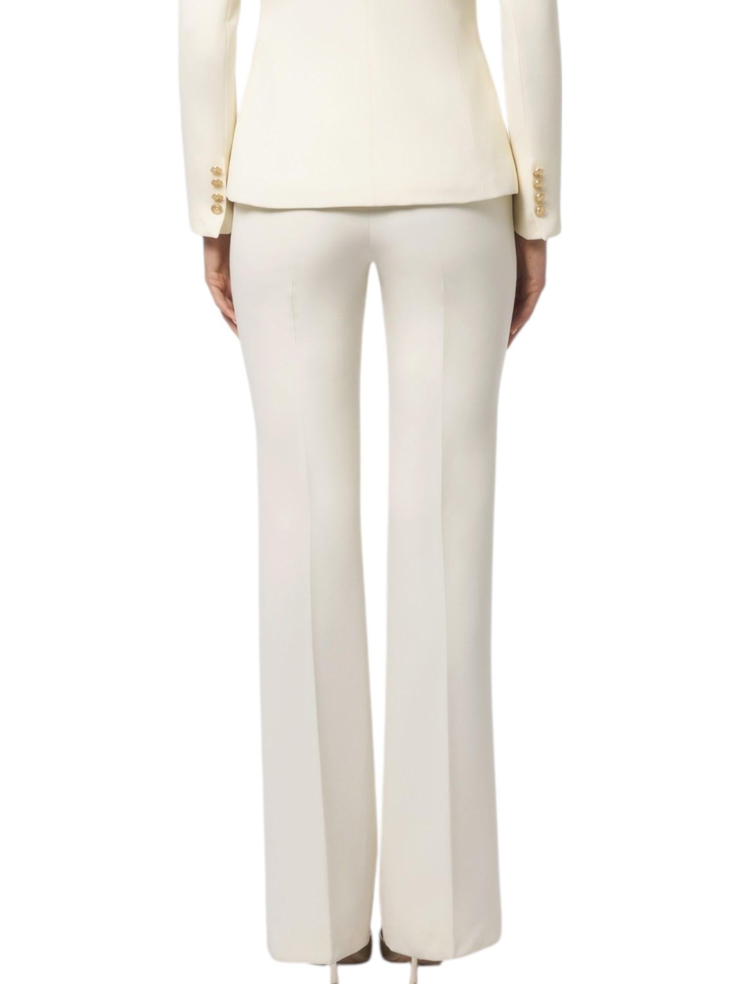 Silence pantaloni a zampa Lux panna NP2003-300 OFF WHITE SILENCE