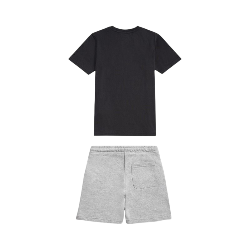 New Balance completo estivo bambino con logo nero grigio LAKB0318 BK NEW BALANCE
