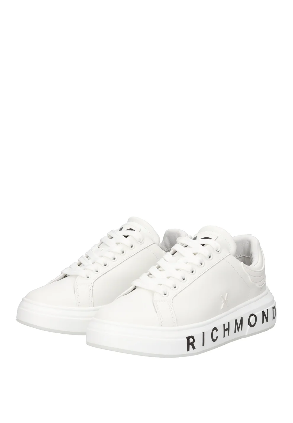 John Richmond sneakers uomo in pelle stampa logo bianco 31016 A John RICHMOND