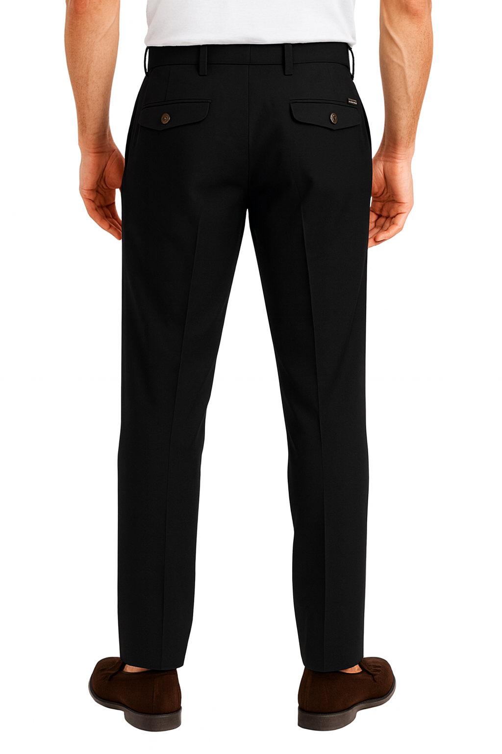 Rar pantaloni uomo con pinces nero GHIRO-126108 NERO RAR