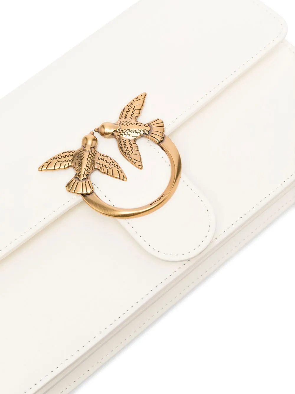Pinko borsa Love Bag Classic One Simply in pelle bianco latte oro 100941-A0F1 Z14Q PINKO
