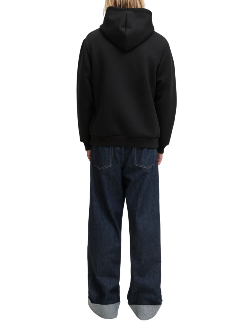 Jack&Jones felpa con cappuccio uomo nero 12282700 BLACK JACK&JONES