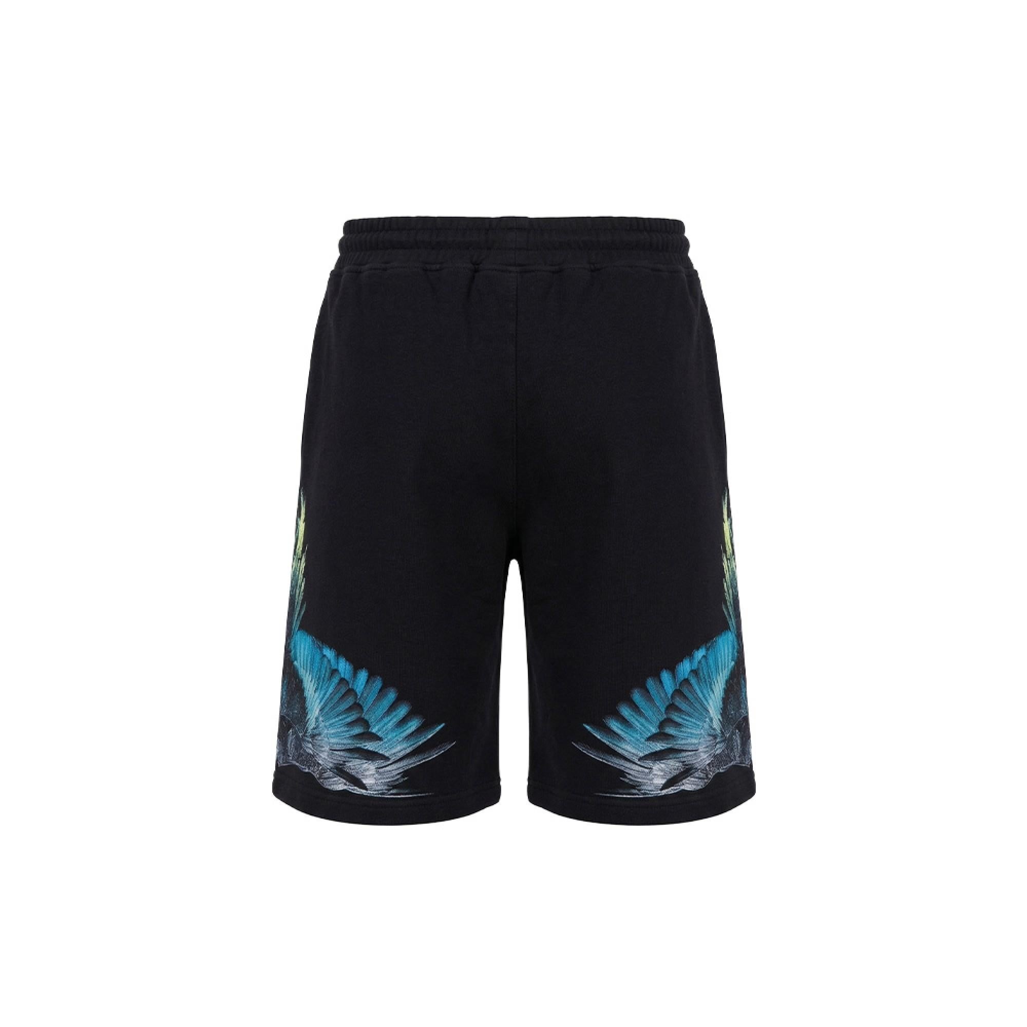 County of Milan bermuda bambino con stampa iconica nero S6CMJBBE016 110 COUNTY OF MILAN KIDS