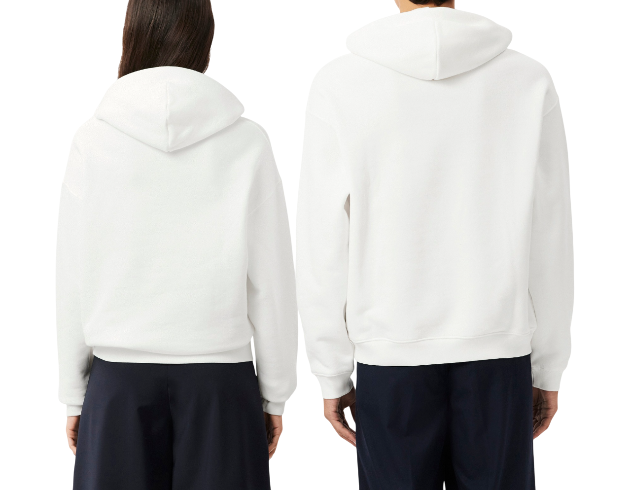 Lacoste felpa con cappuccio in cotone bianco SH7741 70V LACOSTE