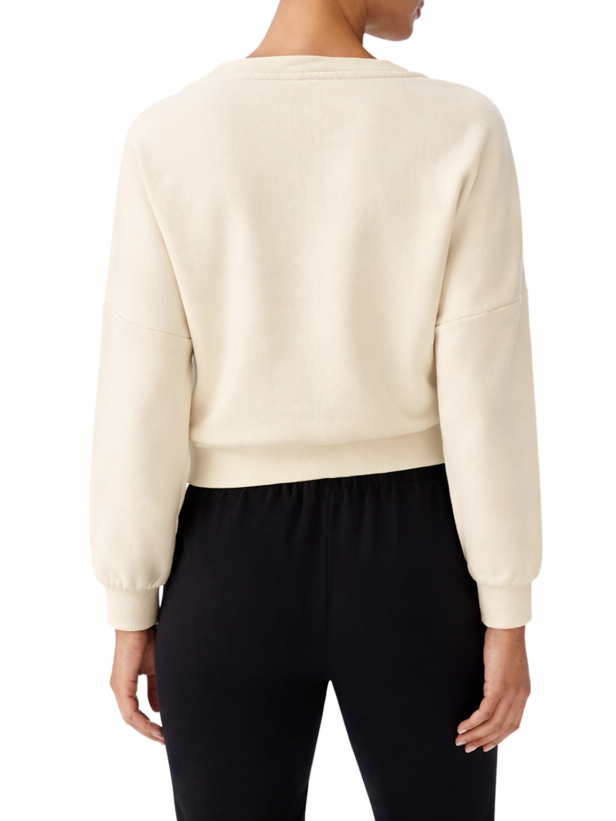 Liu Jo felpa donna con applicazioni gioiello rosa cipria TA6191FS002 X0659 LIU JO