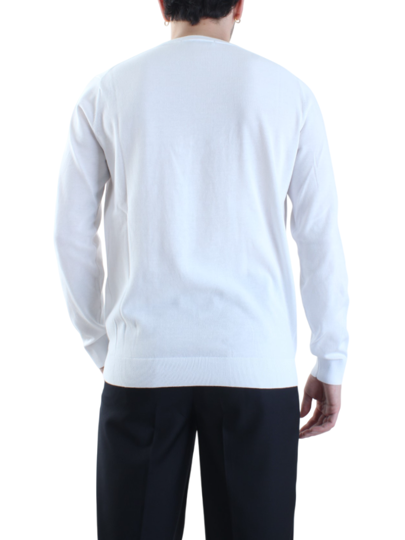 Opificio 4.0 maglia girocollo basic in cotone bianco 651011 BIANCO Opificio 4.0