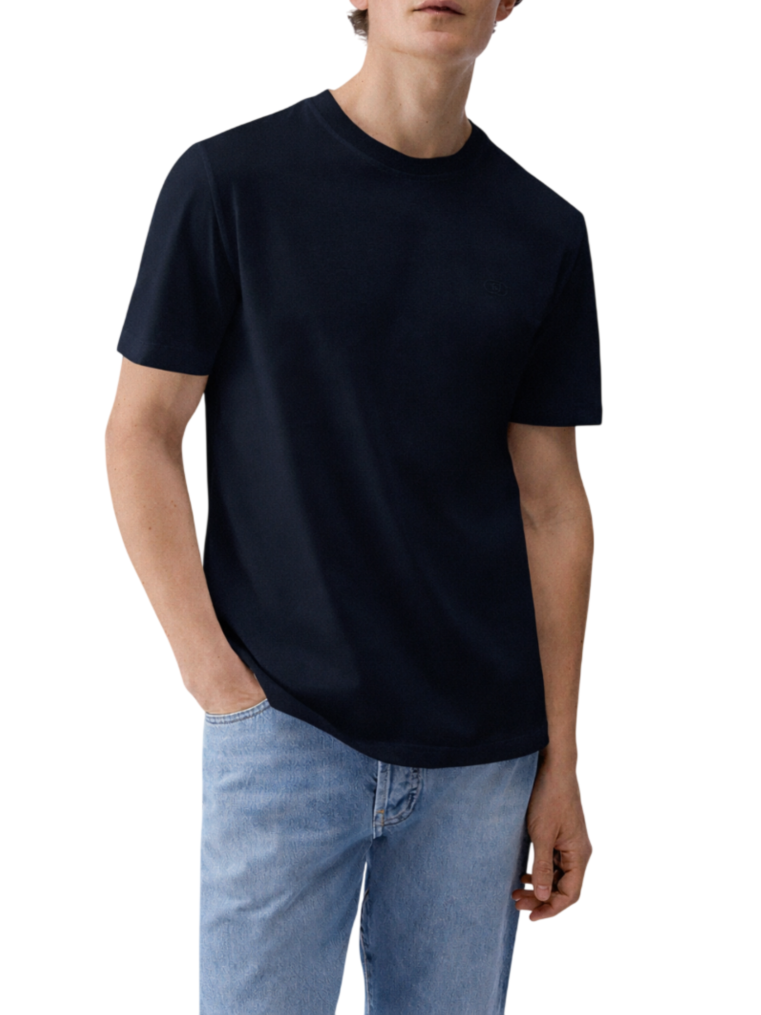 Liu Jo T-shirt uomo manica corta in cotone blu scuro QXX077J4799 94013 LIU JO