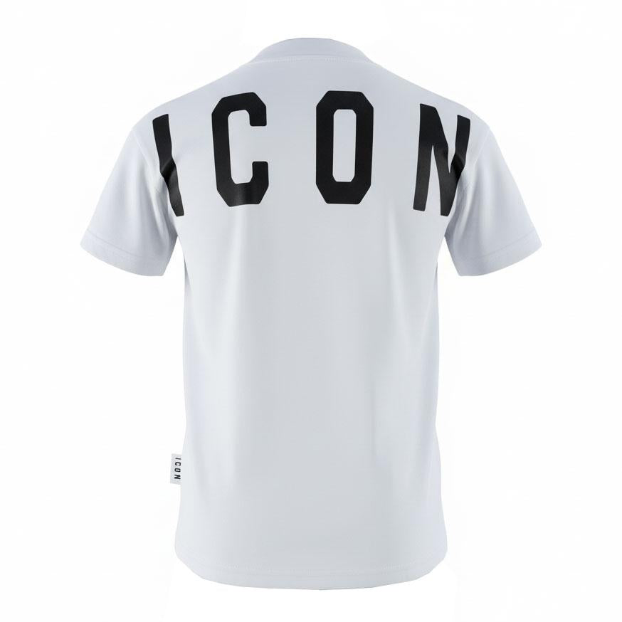 Icon T-shirt manica corta bambino con logo bianco IBKS001090 1000 ICON