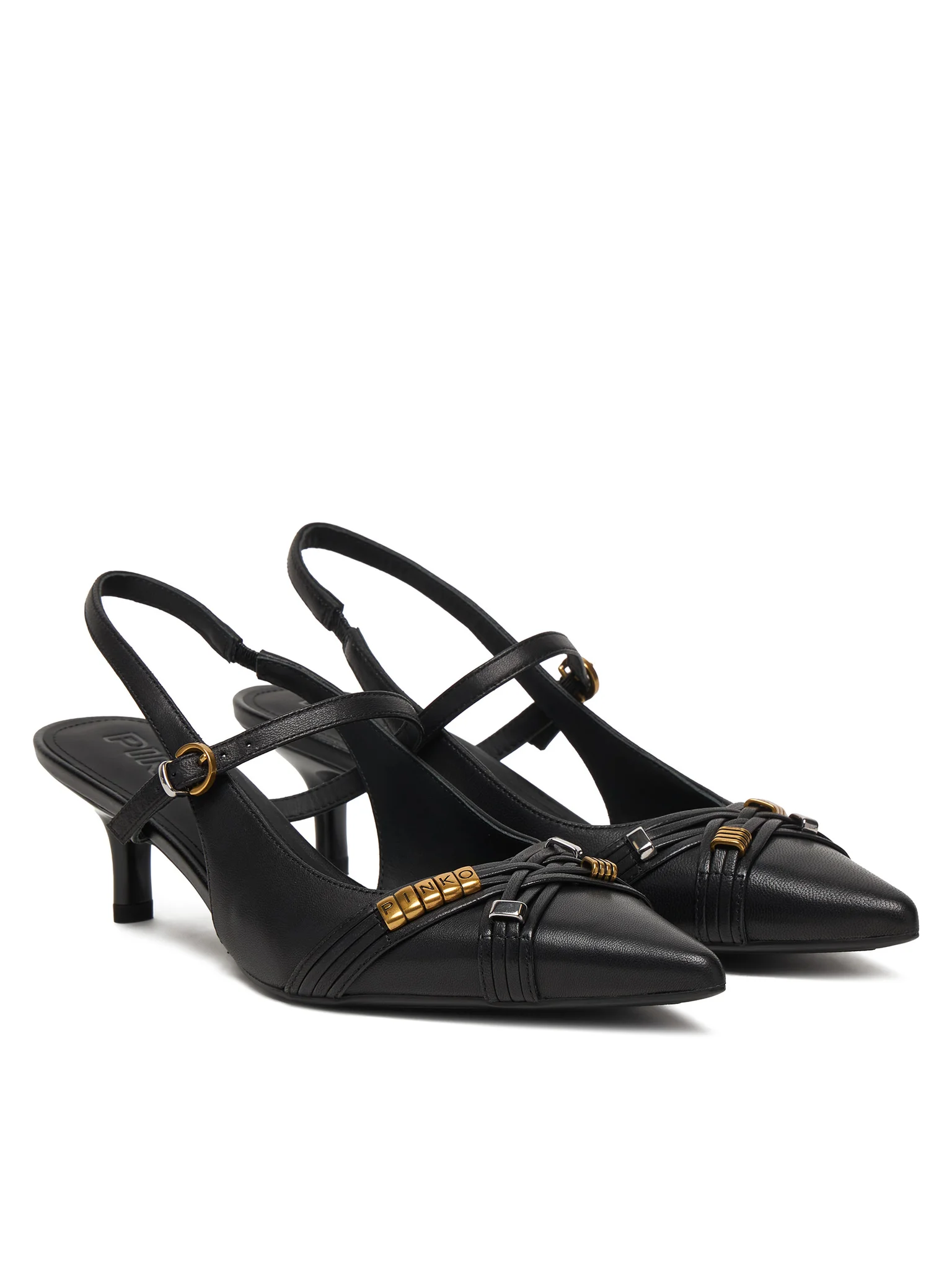 Pinko decollete slingback Gloria in pelle nero SD0489P003 Z99 PINKO