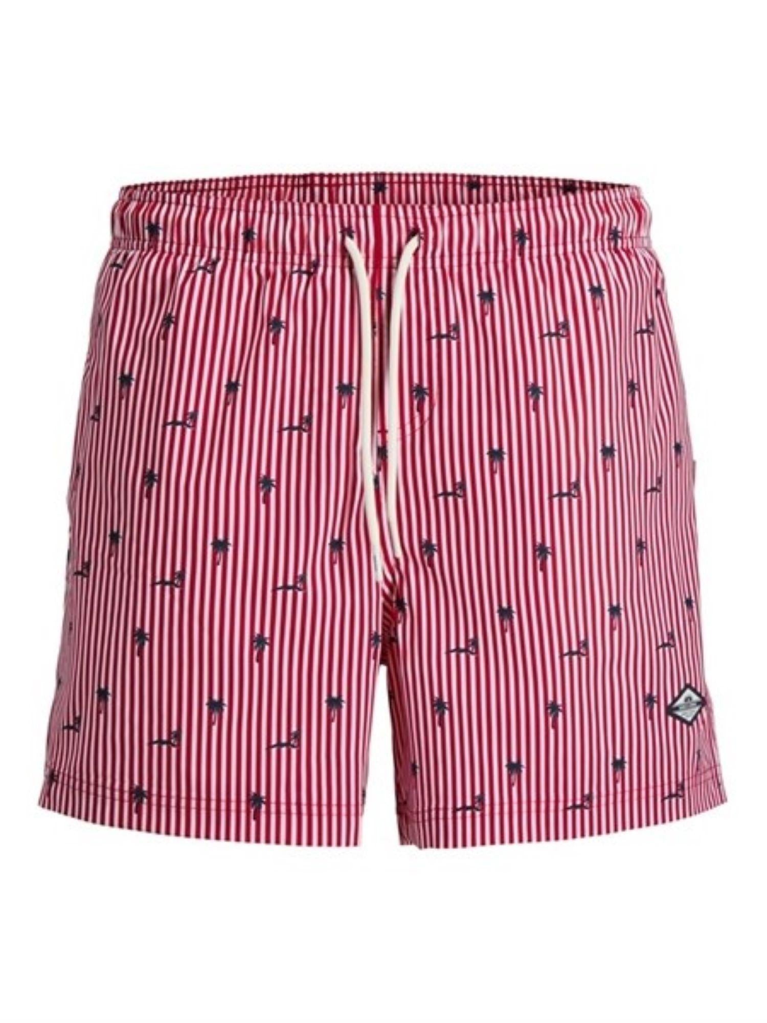 Jack&Jones boxer mare uomo a righe rosso bianco 12291425 TRUE RED JACK&JONES