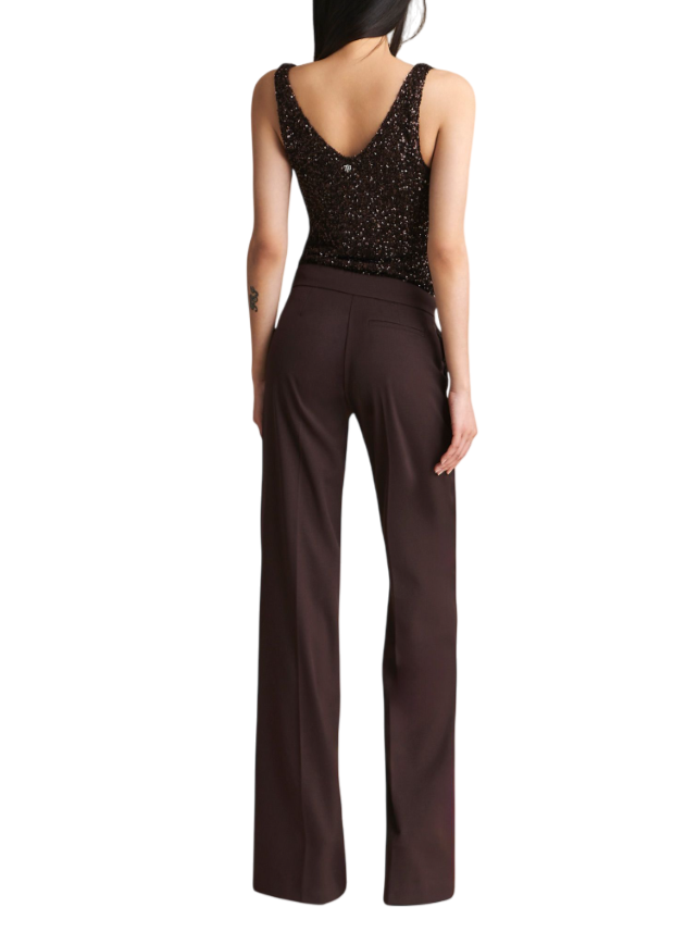 Aniye By top Luxy con paillettes marrone 181430 00046 ANIYE BY