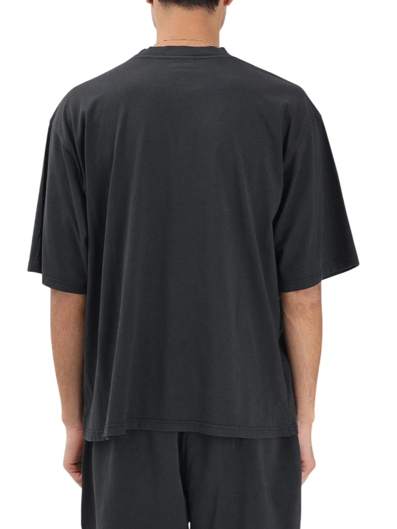 Disclaimer T-shirt uomo manica corta con logo nero 55423 TINTO IN CAPO NERO DISCLAIMER