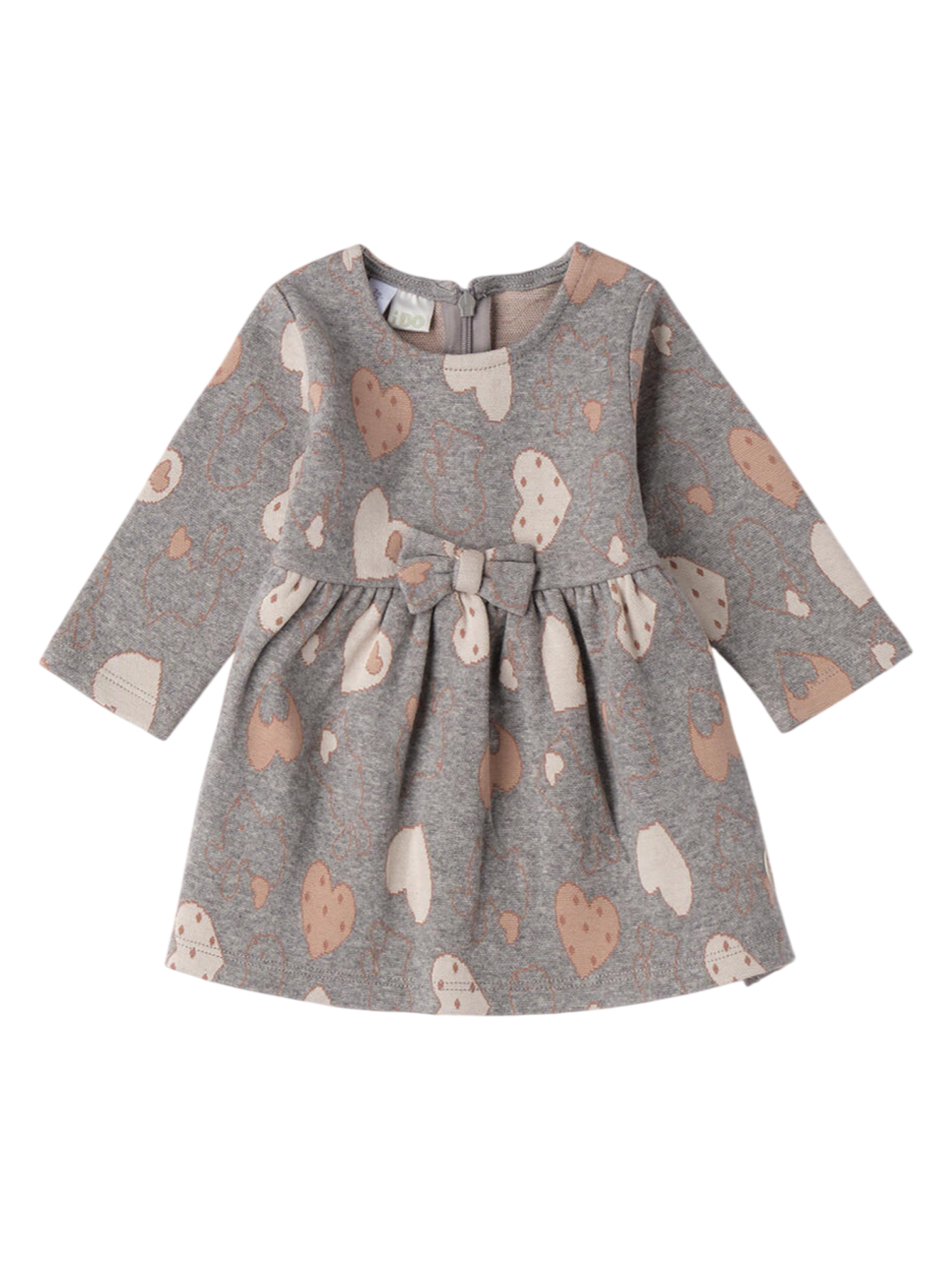 iDo abito neonata in fantasia grigio 4F103 8967 iDO