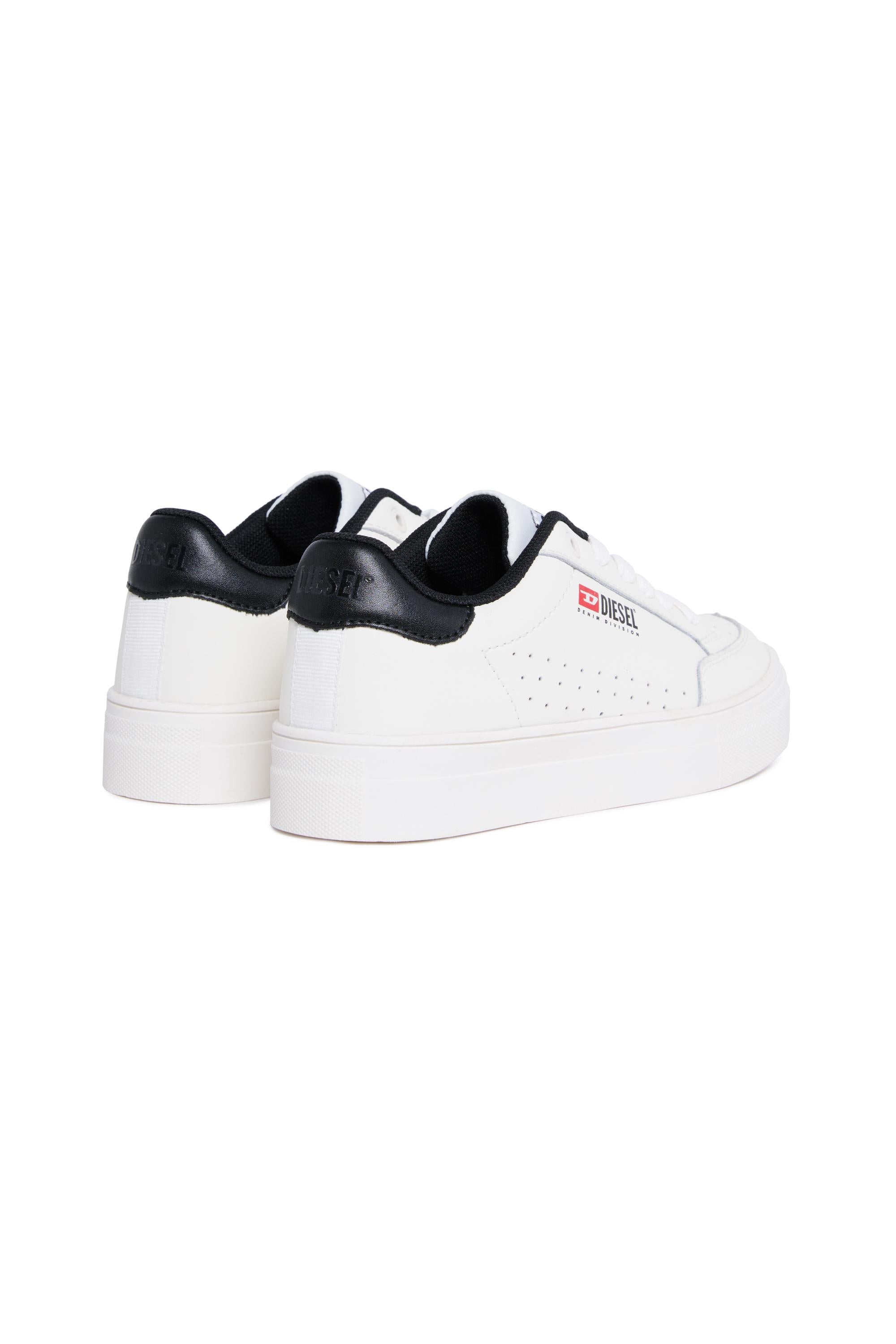 Diesel sneakers con logo iconico in pelle bianco BC0562-P6325 H1527 DIESEL
