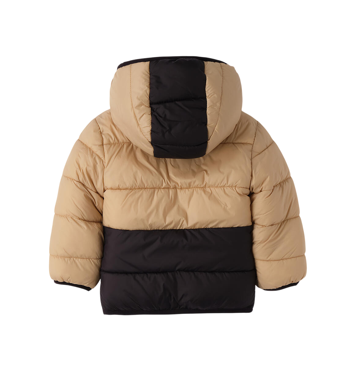 iDo piumino con cappuccio bambino beige nero 4F207 0731 iDO