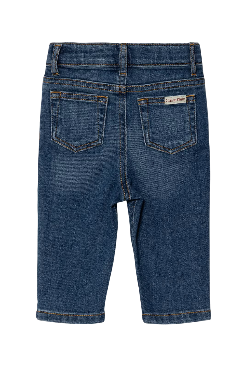 Calvin Klein Jeans jeans neonato slim fit lavaggio blu IN0IN00219 1AA Calvin Klein Jeans