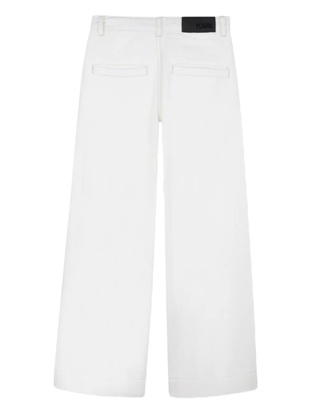 Karl Lagerfeld jeans wide leg bambina con strass panna Z31127 ECRU KARL LAGERFELD KIDS