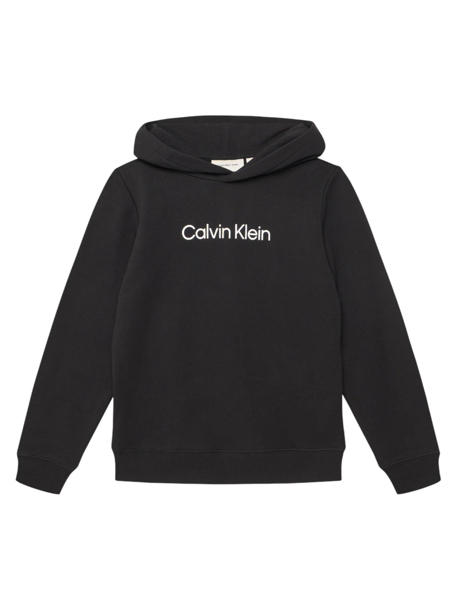 Calvin Klein felpa con cappuccio bambino nero IU0IU00679 BEH Calvin Klein Jeans